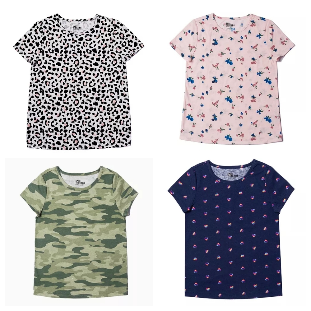 NWT Epic Threads Set of 4 Tee Shirts